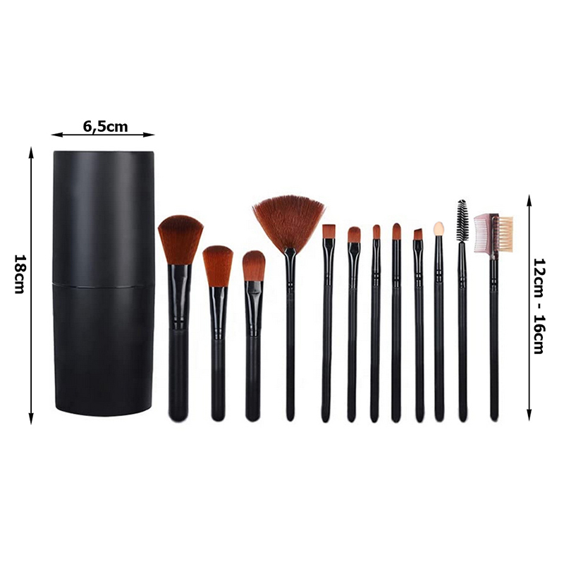 Kozmetické štetce PROFI na make up 12 ks