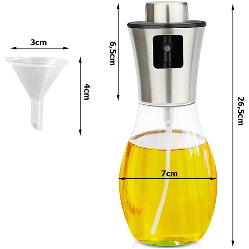 Rozprašovač na olej a ocot 200ml s lievikom