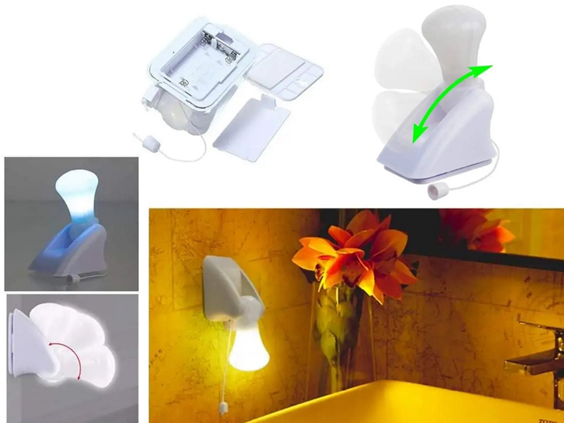 Prenosná nástenná LED lampa 0,2W na batérie