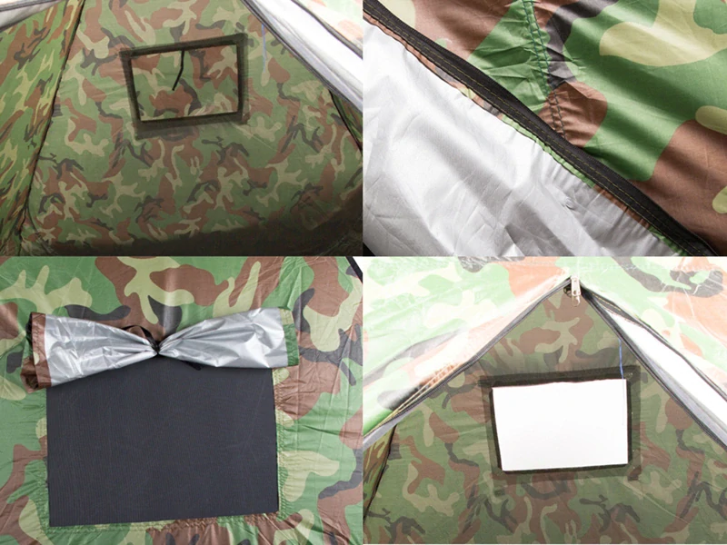 Samorozkladací turistický stan pre 4 osoby Army