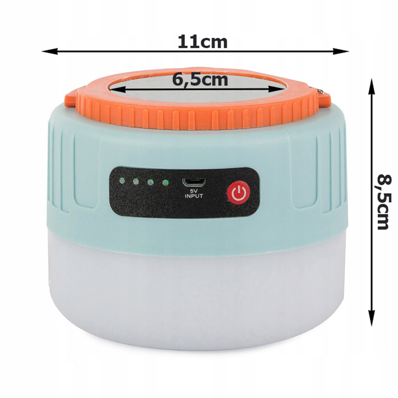 Kempingová solárna USB lampa s diaľkovým ovládaním
