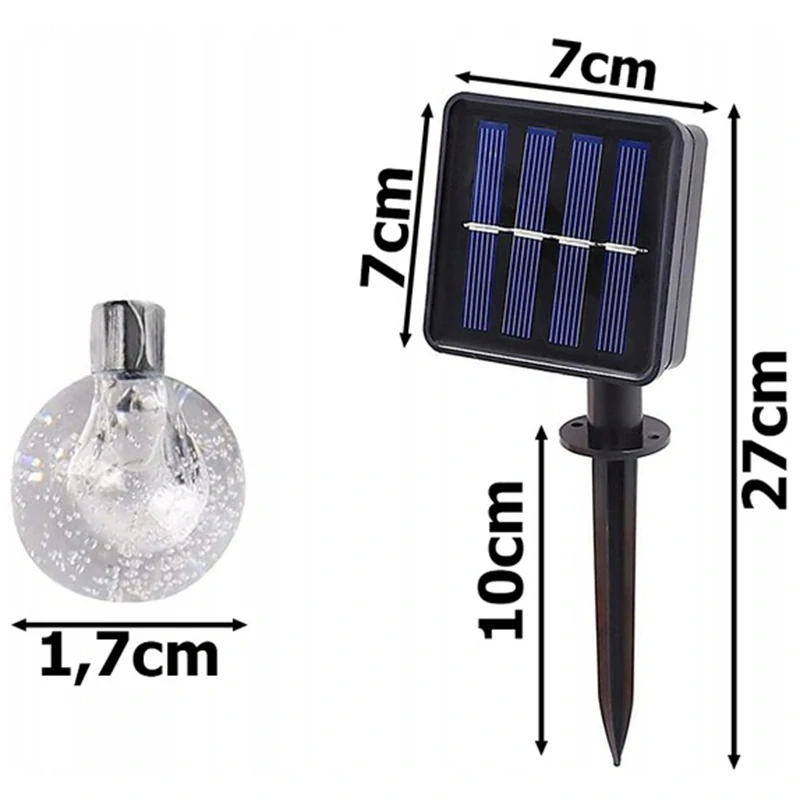 Solárna LED girlanda 40 svetiel