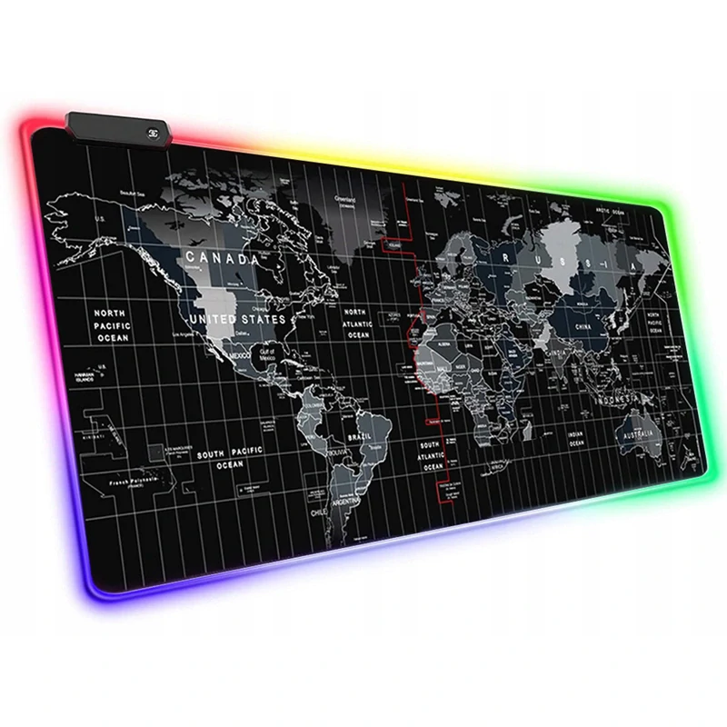 Hráčska podložka pod myš s RGB podsvietením 80x30cm