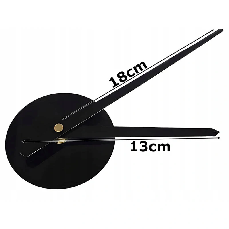 Nástenné 3D hodiny XXL 130 cm čierne nalepovacie