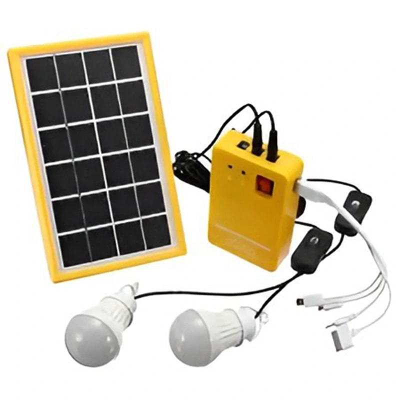 Prenosné solárne osvetlenie 2xLED žiarovka + solárny panel