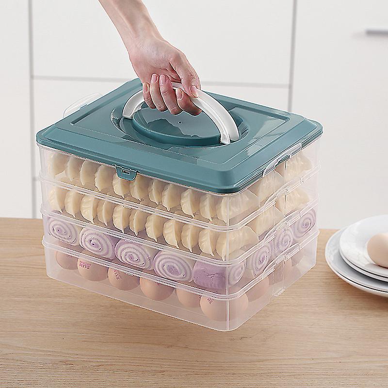Úložný box na potraviny 4 vrstvy s uzatvárateľným vekom