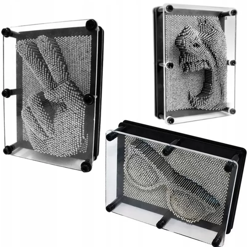 Kovové odtlačky Pin Art 3D XXL