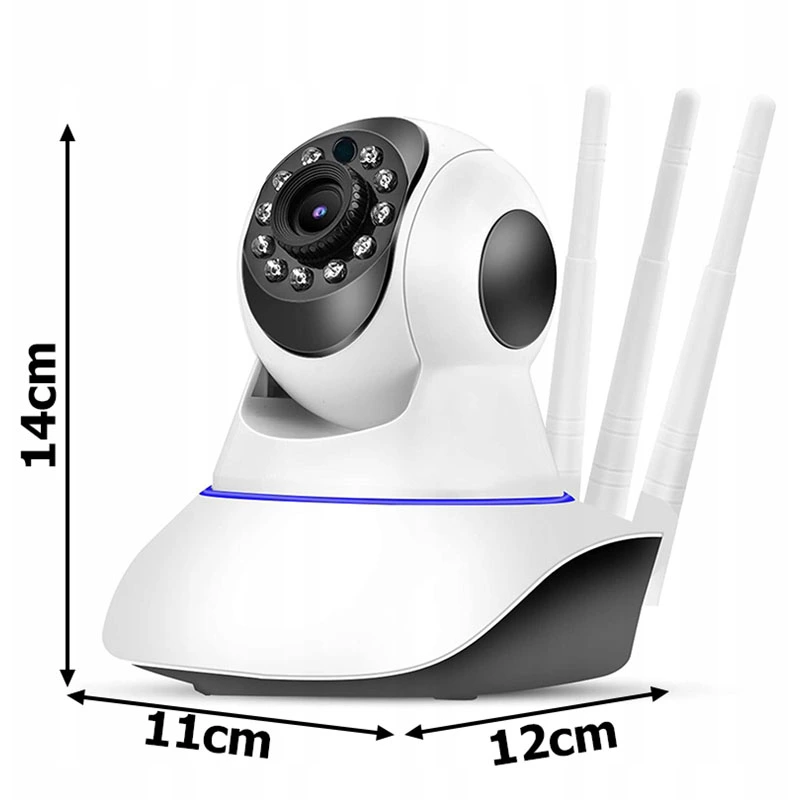 Interiérová WiFi IP kamera s nočným videním, detektorom pohybu + audio 2,4GHz