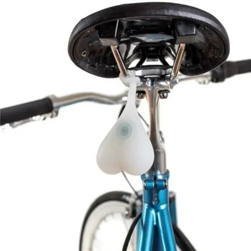 Silikónové zadné svetlo na bicykel v tvare srdca