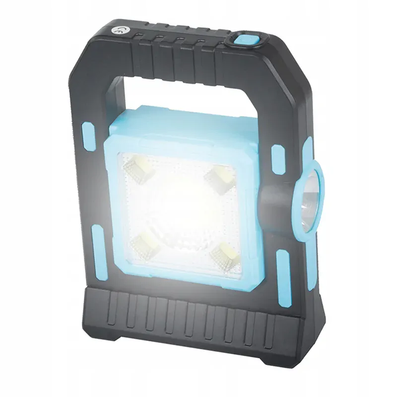 Kempingová solárna lampa 30COB LED T18-1 3W modrá