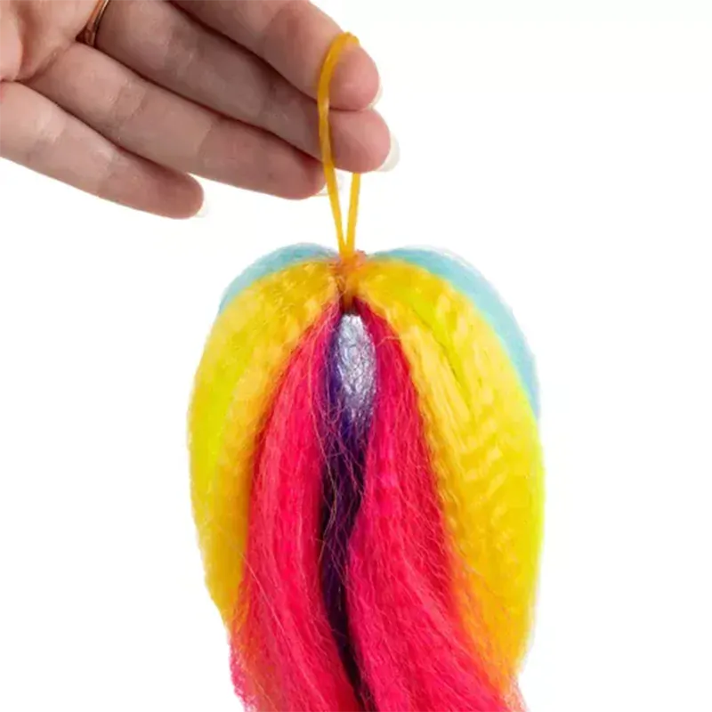 Syntetické vlasy - Vrkoč dúhový 60cm