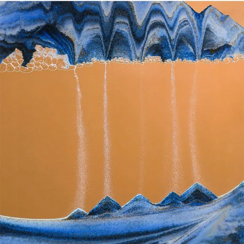 Dekorácia Pohyblivý piesok 3D obraz 18x9cm