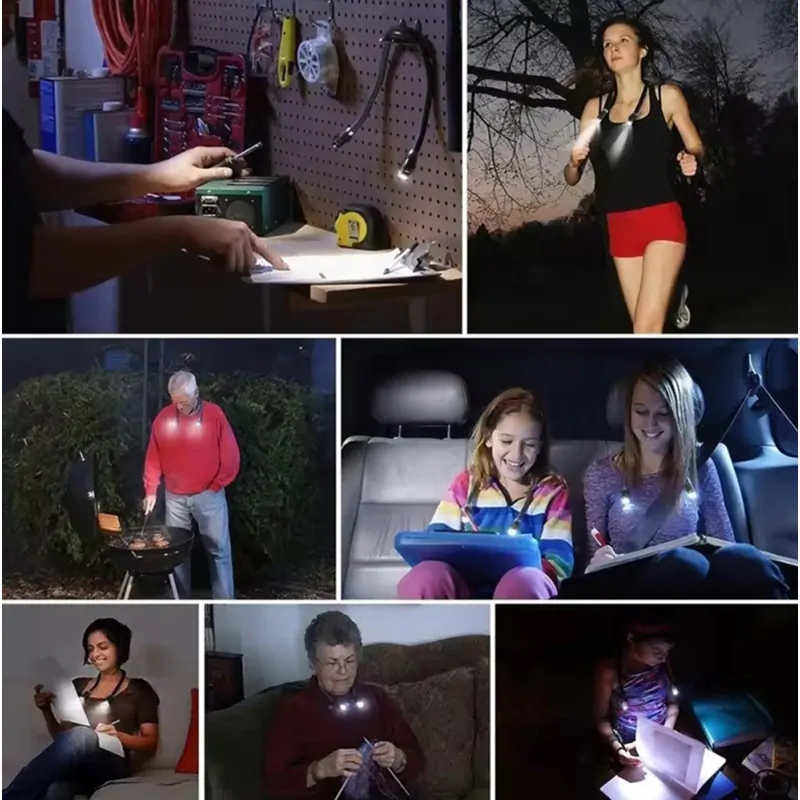 LED Lampa na krk na čítanie