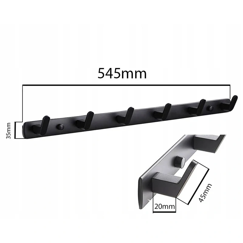 Nástenný vešiak 54cm