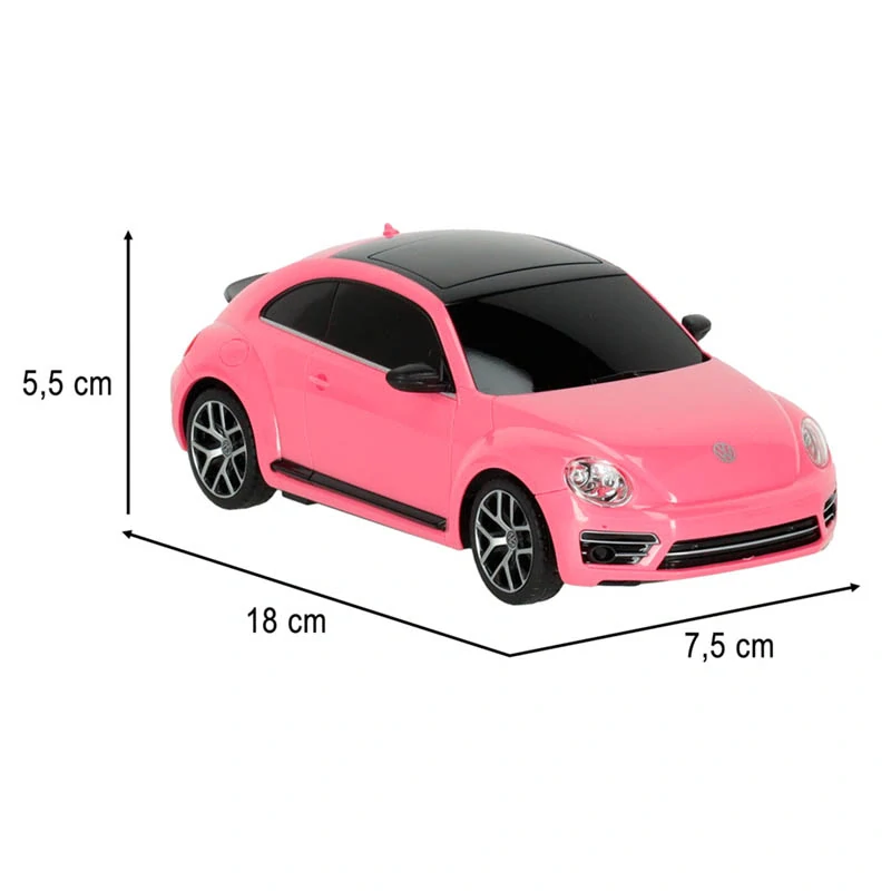Rastar RC model Volkswagen Beetle 1:24 ružový na diaľkové ovládanie