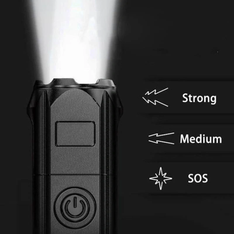 Dobíjacia multifunkčná LED Baterka USB