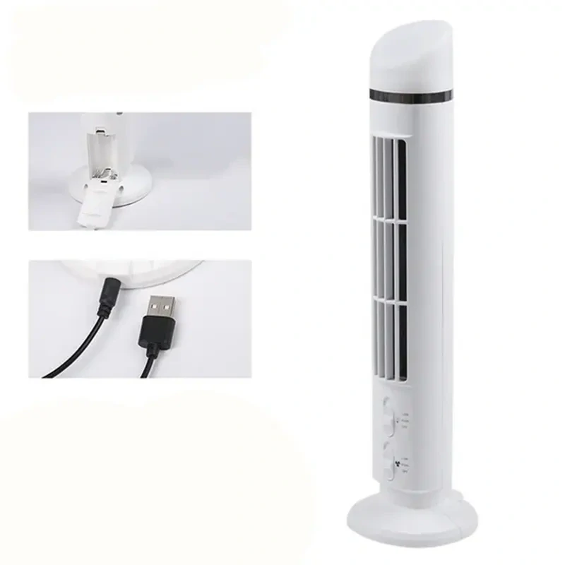 USB prenosný mini ventilátor bezlopatkový s LED svetlom