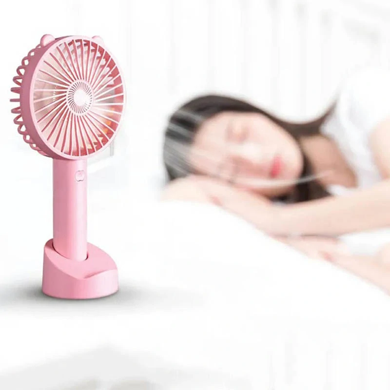 Kancelársky mini USB ventilátor ružový
