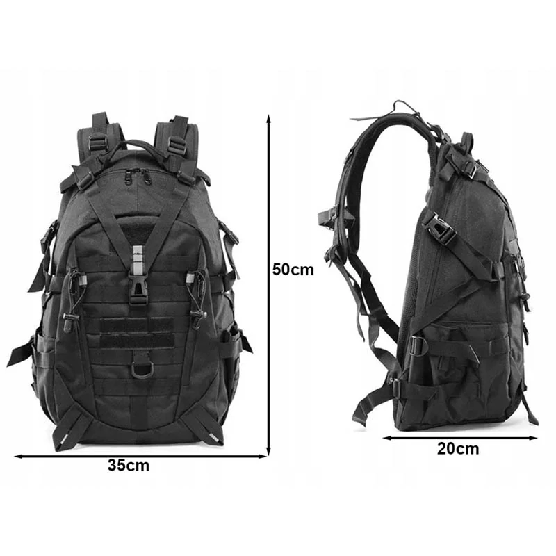 Taktický vojenský batoh 30L čierny