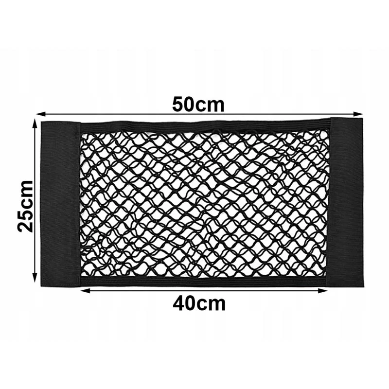 Sieťka na suchý zips do kufra auta 50x25cm