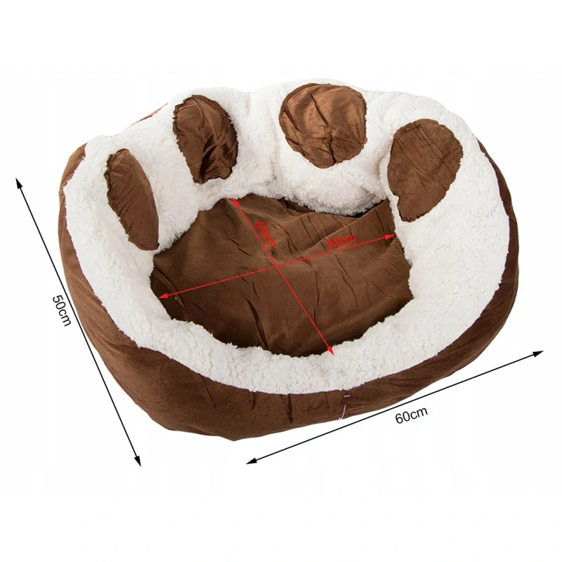 Plyšový pelech pre zviera 60cm hnedý
