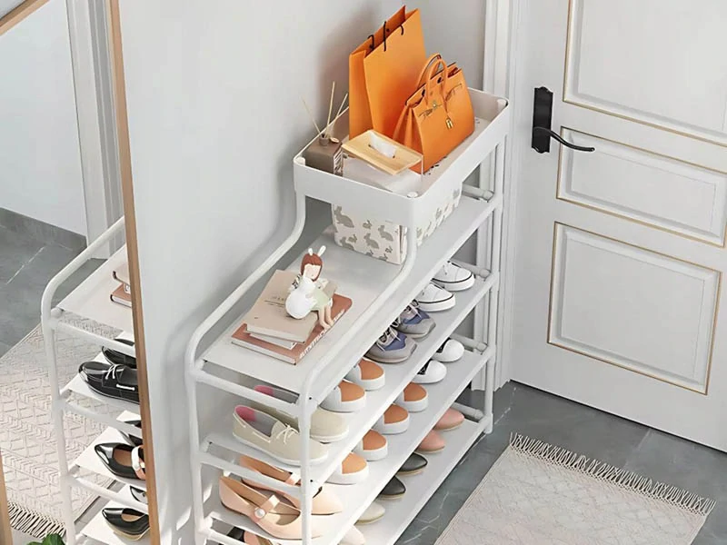 Regál na topánky 82cm biely
