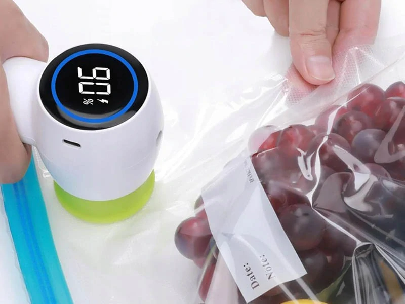 Elektrická vákuová pumpa na potraviny, vákuové vrecká a poháre
