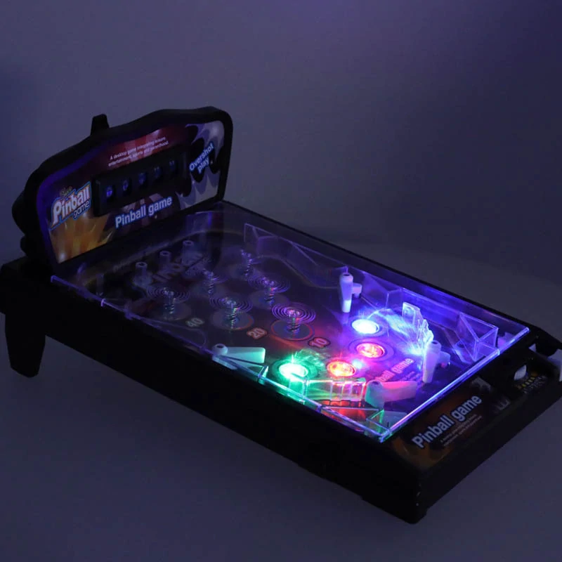 Pinball Flipper – stolová hra so svetlami a hudbou 42 × 27 × 18 cm