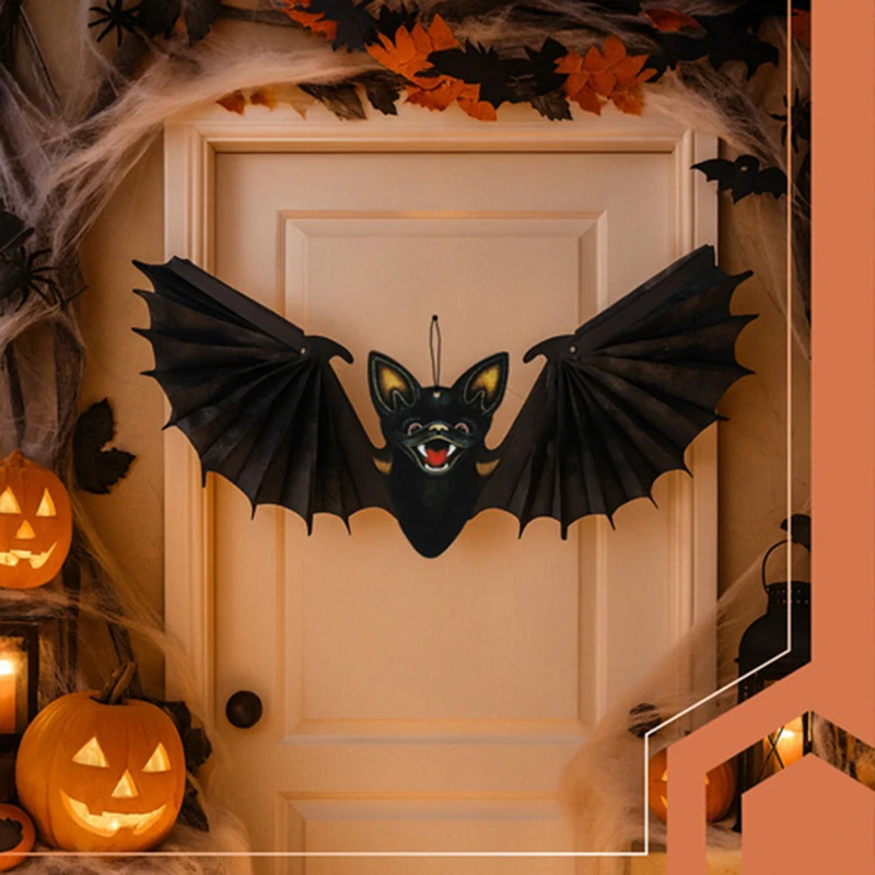 Závesná dekorácia netopier na Halloween 60 cm
