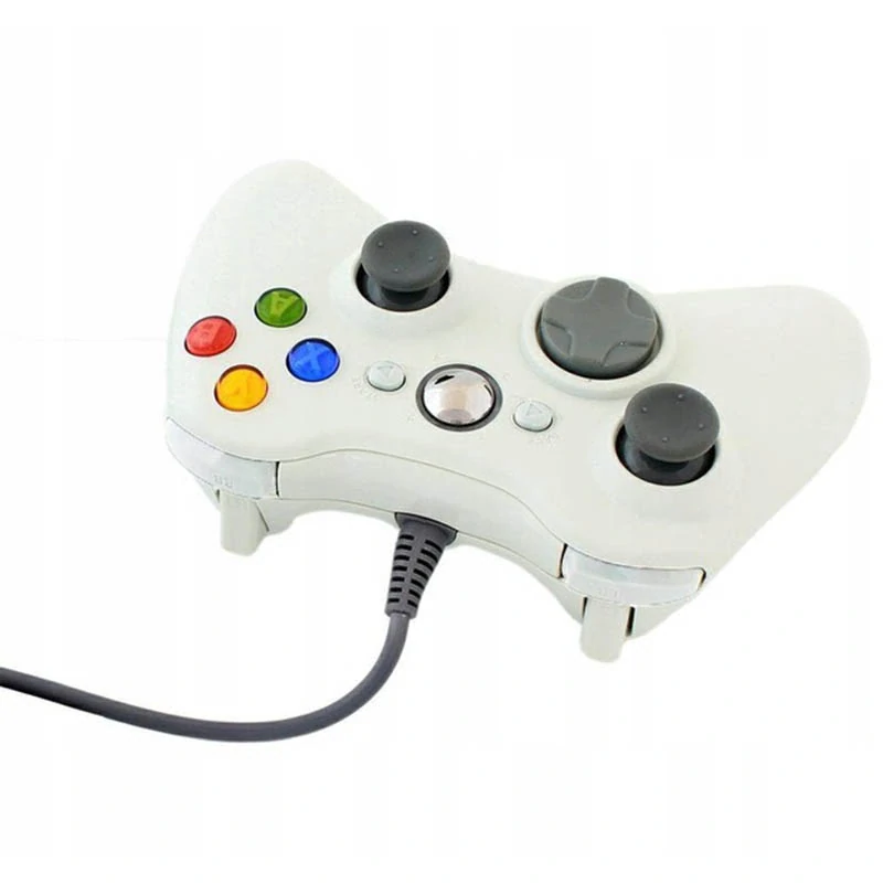 Ovládač na PC a XBOX 360 s káblom biely
