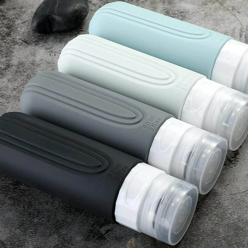Silikónové cestovné fľaštičky do lietadla 100 ml