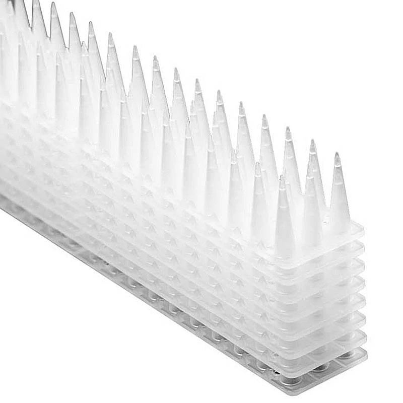 Plastové hroty proti vtákom biele – 8 modulov, 43 cm
