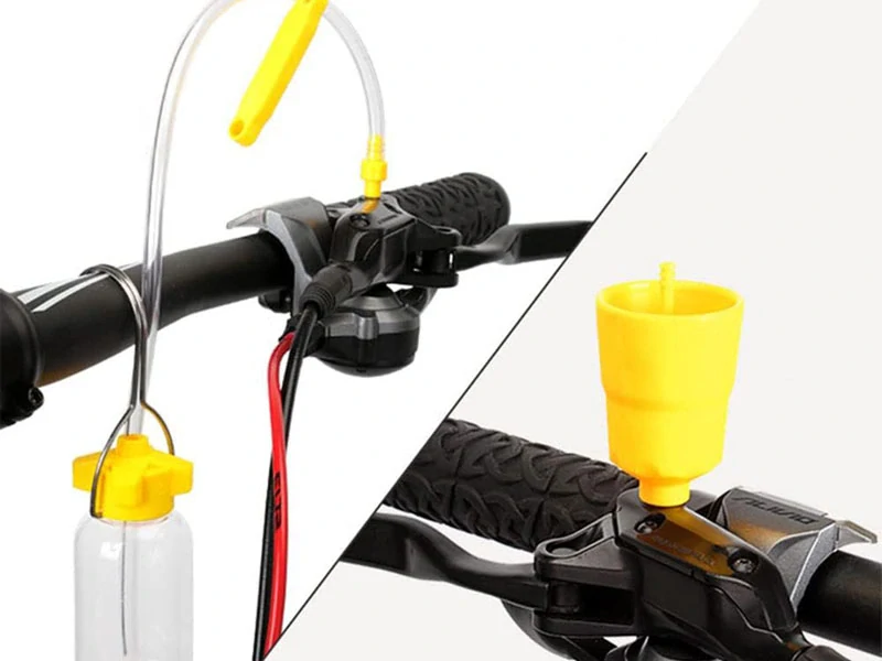Súprava na odvzdušnenie hydraulických bŕzd na bicykli – kompatibilná so systémami Shimano, SRAM, Magura