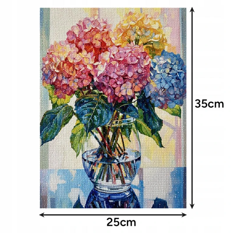 Diamantová výšivka Kytica 40 x 30 cm