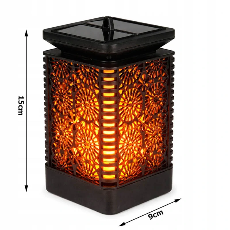 Solárny LED lampáš závesný 15 cm