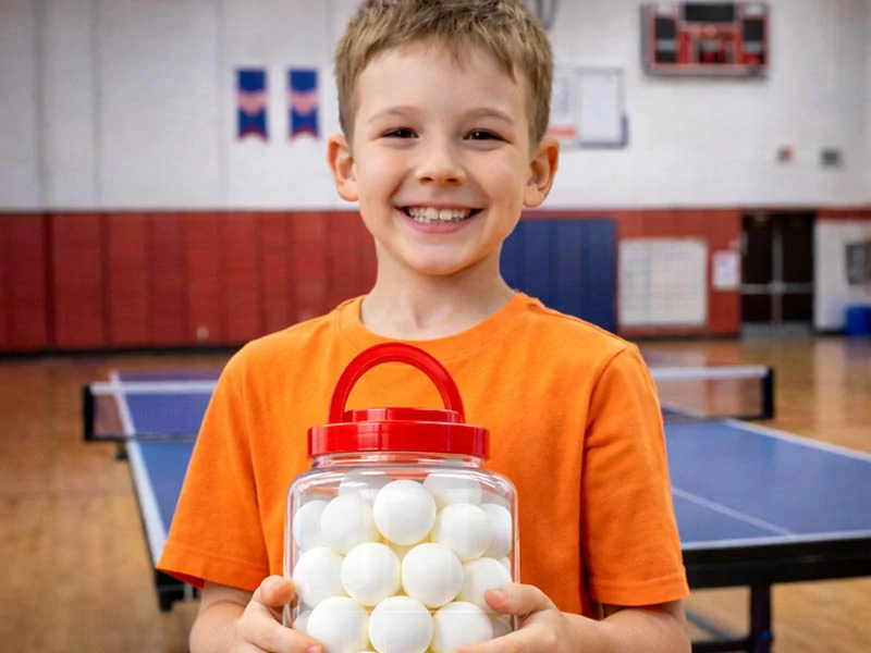 Loptičky na stolný tenis 60 ks biele
