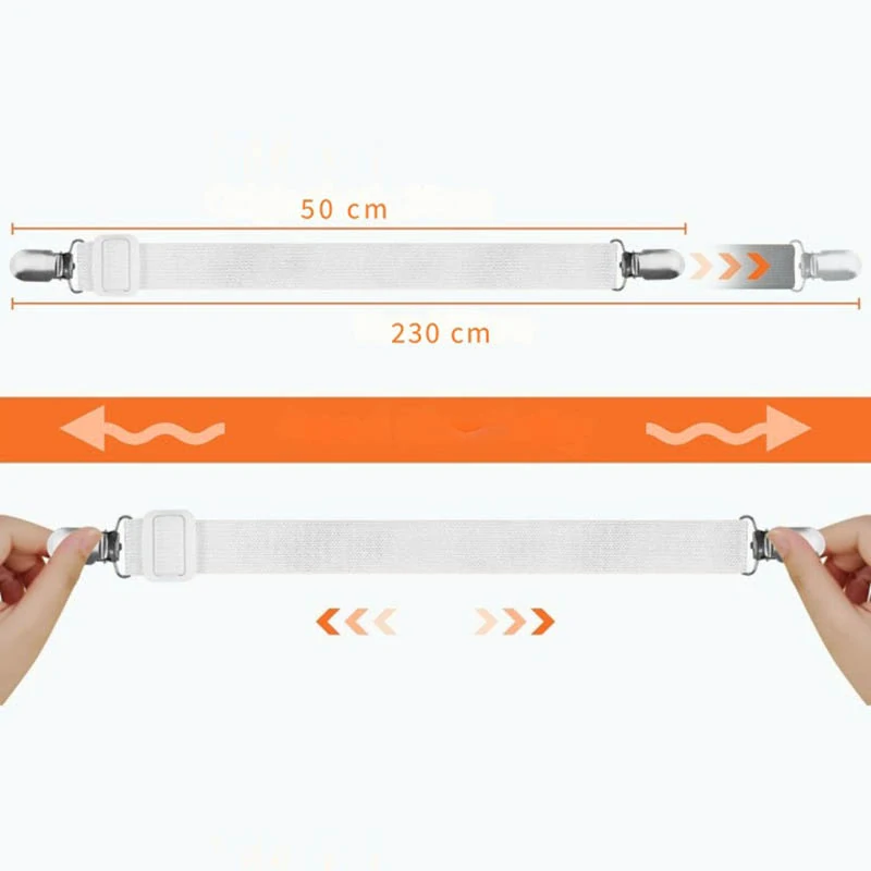Elastické napínacie pásy na plachtu 50–230 cm 6ks