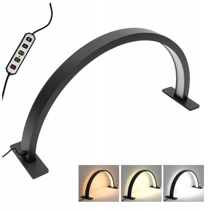 Kozmetická LED lampa Moon 36W čierna
