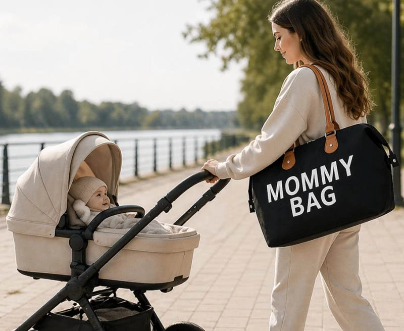 Taška pre mamičku Mommy Bag 3v1 čierna