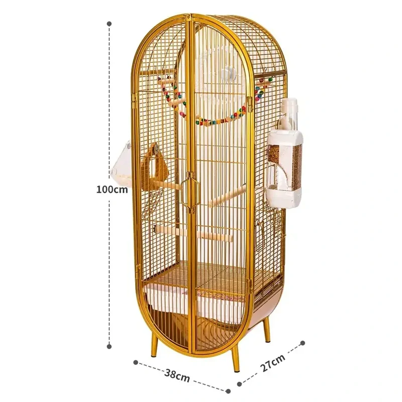 Zlatá voliéra pre vtáky NUXIE® RX25 100 cm
