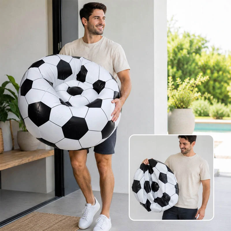Nafukovacie kreslo futbalová lopta