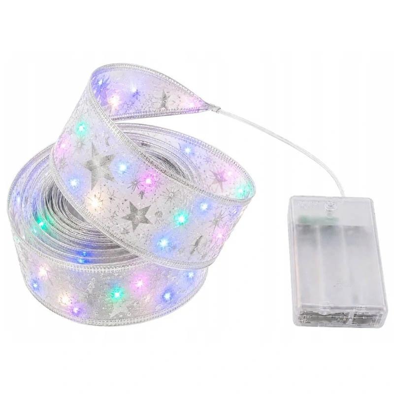 Vianočná LED stuha na stromček 4 m biela