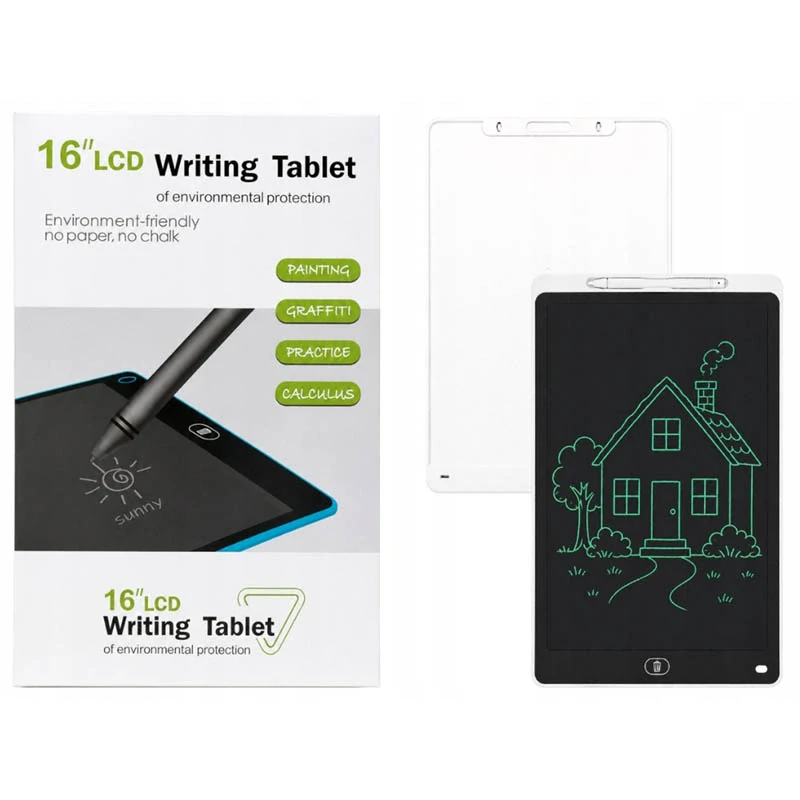 LCD tablet na kreslenie a písanie 16" biely