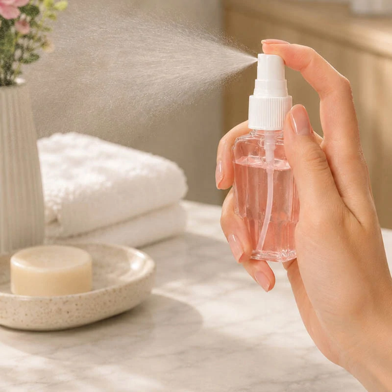 Cestovné fľaštičky na kozmetiku 4 x 50 ml ružové