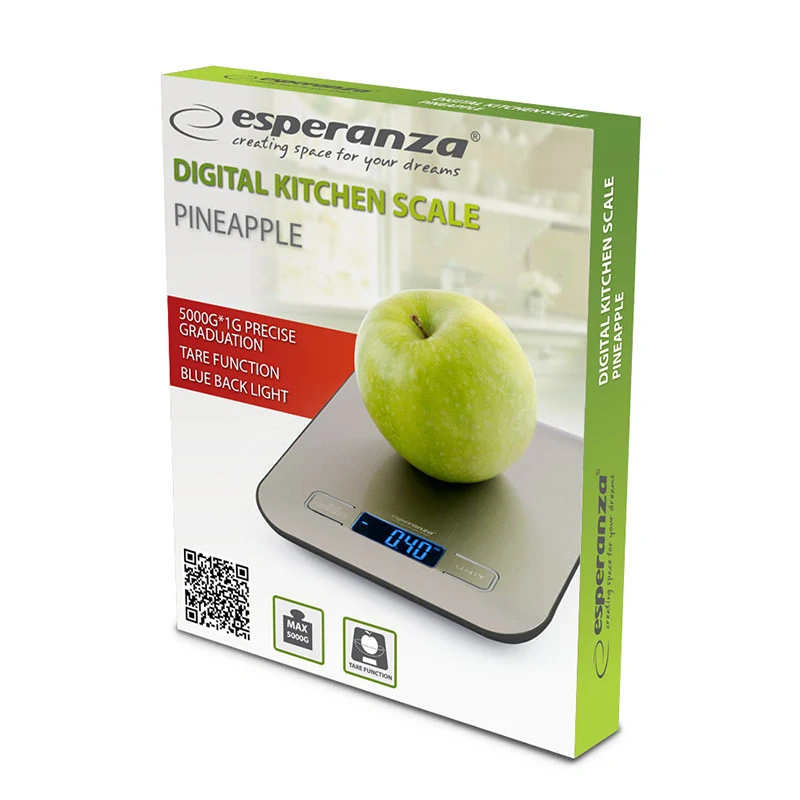 Digitálna kuchynská váha Esperanza Pineapple do 5 kg
