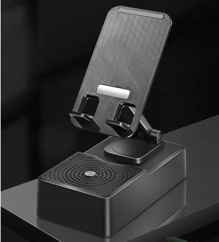 Stojan na telefón a tablet s Bluetooth reproduktorom