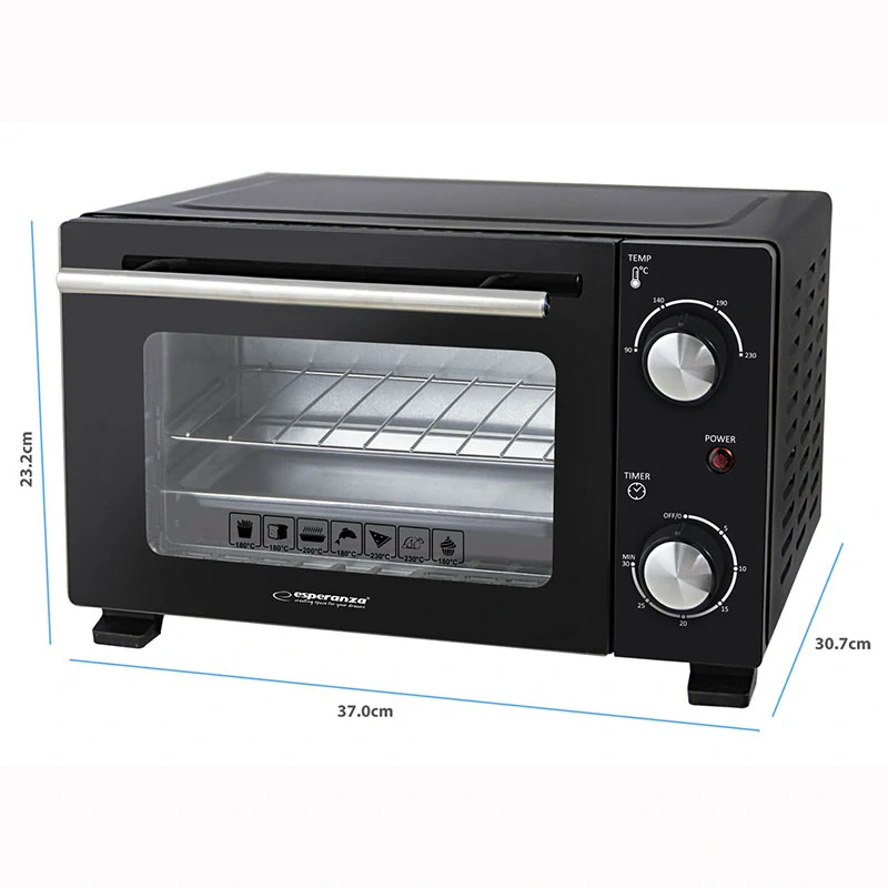 Mini elektrická rúra Esperanza Calzone 10 L