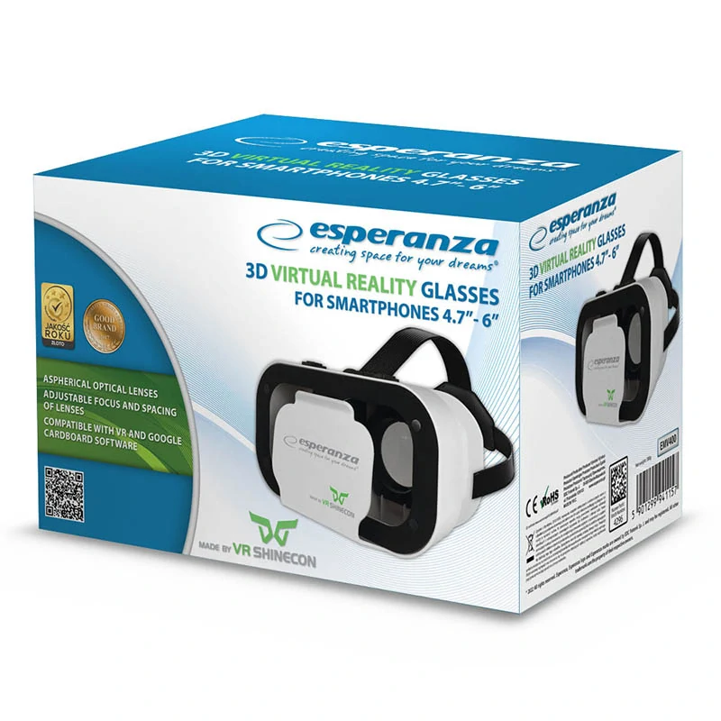 3D VR okuliare Esperanza SHINECON pre smartfóny 4,7–6"