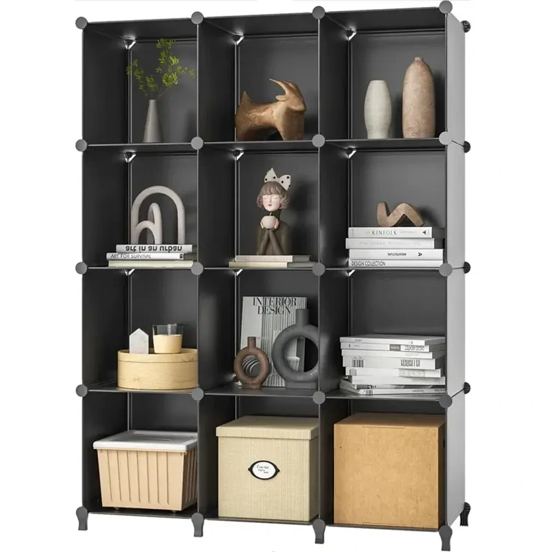 Modulárna skriňa HÖGLER ELEGANCE 12 modulov 92 x 129 x 32 cm čierna