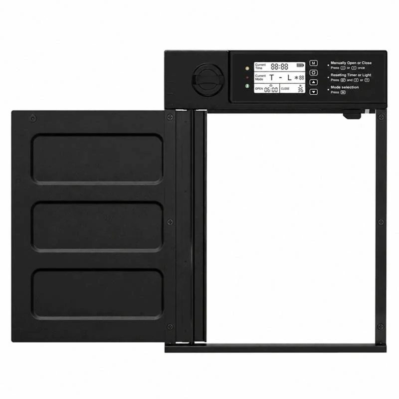 Automatické dvierka do kurína so solárnym panelom a diaľkovým ovládaním